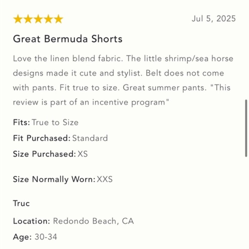 NWT Anthropologie Conditions Apply Wallis Linen Blend Bermuda Shorts XS‎ - Picture 2 of 10